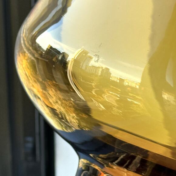 Blenko Handmade Glass 7122 Large Bowl Vase Wheat John Nickerson Art Glass 9 1/4” - Picture 5 of 11